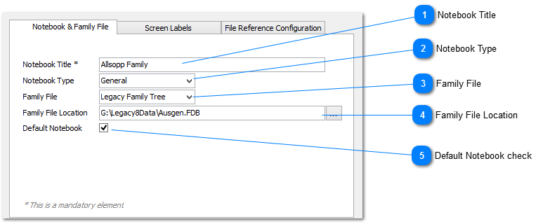 Notebook & Family File