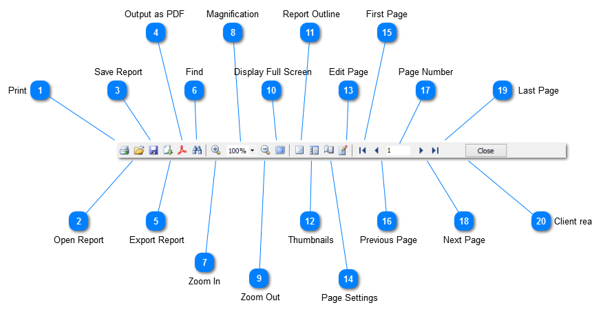 Print Preview Toolbar